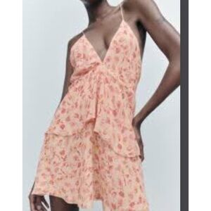 Zara Short printed‎ mini dress